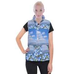 Floral Nature Women s Button Up Vest by Sparkle