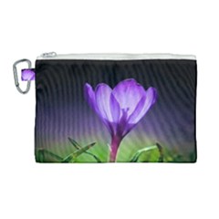 Floral Nature Canvas Cosmetic Bag (large) by Sparkle