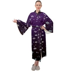 Stars Maxi Velour Kimono by Sparkle