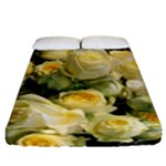 Yellow Roses Fitted Sheet (Queen Size)