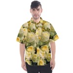 Yellow Roses Men s Short Sleeve Shirt