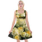 Yellow Roses Reversible Velvet Sleeveless Dress