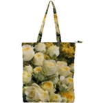 Yellow Roses Double Zip Up Tote Bag