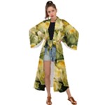 Yellow Roses Maxi Kimono