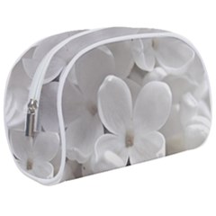 White Floral Makeup Case (medium) by Sparkle