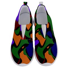 Trippy Paint Splash, Asymmetric Dotted Camo In Saturated Colors No Lace Lightweight Shoes by Casemiro