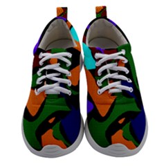 Trippy Paint Splash, Asymmetric Dotted Camo In Saturated Colors Athletic Shoes by Casemiro