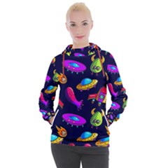 Space Pattern Women s Hooded Pullover by Amaryn4rt