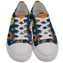 Missile Pattern Women s Low Top Canvas Sneakers View1