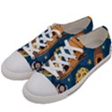 Missile Pattern Women s Low Top Canvas Sneakers View2