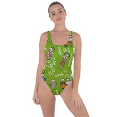 Seamless Pattern With Kids Bring Sexy Back Swimsuit by Amaryn4rt
