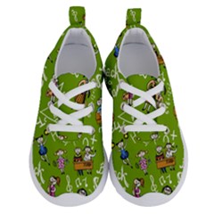 Seamless Pattern With Kids Running Shoes by Amaryn4rt