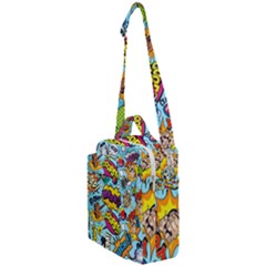 Comic Elements Colorful Seamless Pattern Crossbody Day Bag by Amaryn4rt
