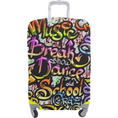 Graffiti Word Seamless Pattern Luggage Cover (large) by Amaryn4rt