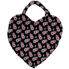 Floral Print Giant Heart Shaped Tote by Saptagram