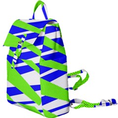 Abstract Triangles Pattern, Dotted Stripes, Grunge Design In Light Colors Buckle Everyday Backpack by Casemiro