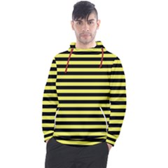 Wasp Stripes Pattern, Yellow And Black Lines, Bug Themed Men s Pullover Hoodie by Casemiro
