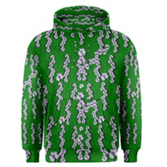 Cherry-blossoms Branch Decorative On A Field Of Fern Men s Core Hoodie by pepitasart