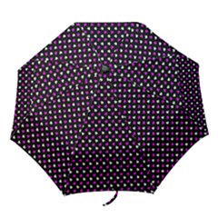 White And Pink Hearts At Black, Vector Handrawn Hearts Pattern Folding Umbrellas by Casemiro