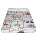 Cute-baby-animals-seamless-pattern Fitted Sheet (California King Size) View1