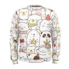 Cute-baby-animals-seamless-pattern Men s Sweatshirt