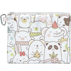 Cute-baby-animals-seamless-pattern Canvas Cosmetic Bag (xxxl)