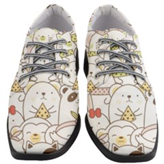 Cute-baby-animals-seamless-pattern Women Heeled Oxford Shoes