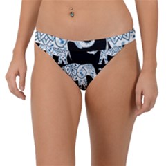 Elephant-pattern-background Band Bikini Bottom by Sobalvarro