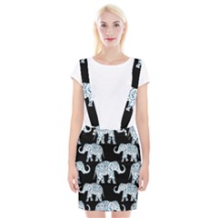 Elephant-pattern-background Braces Suspender Skirt by Sobalvarro