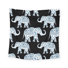 Elephant-pattern-background Square Tapestry (small) by Sobalvarro