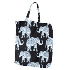 Elephant-pattern-background Giant Grocery Tote by Sobalvarro