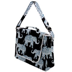 Elephant-pattern-background Box Up Messenger Bag by Sobalvarro
