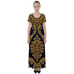 Finesse  High Waist Short Sleeve Maxi Dress by Sobalvarro