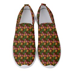Floral Women s Slip On Sneakers by Sparkle