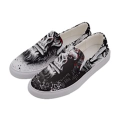 Monster Monkey From The Woods Women s Canvas Slip Ons by DinzDas