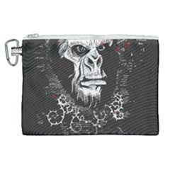 Monster Monkey From The Woods Canvas Cosmetic Bag (xl) by DinzDas