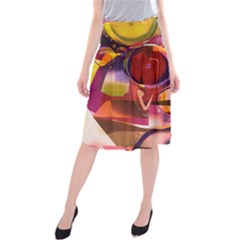 Fractured Colours Midi Beach Skirt by helendesigns