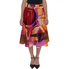 Fractured Colours Perfect Length Midi Skirt by helendesigns
