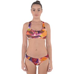Fractured Colours Cross Back Hipster Bikini Set by helendesigns