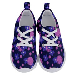 Pink And Blue Flowers Running Shoes by bloomingvinedesign