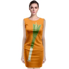Leek Green Onion Classic Sleeveless Midi Dress