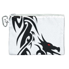 Black Dragon Animal Canvas Cosmetic Bag (xl) by HermanTelo