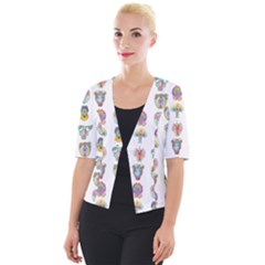 Female Reproductive System  Cropped Button Cardigan by ArtByAng