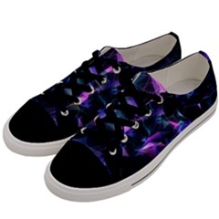 Abstract Atom Background Men s Low Top Canvas Sneakers