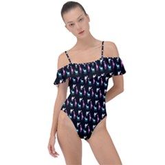 Animalsss Frill Detail One Piece Swimsuit by Sparkle