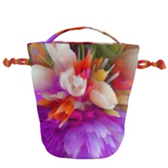 Poppy Flower Drawstring Bucket Bag by Sparkle