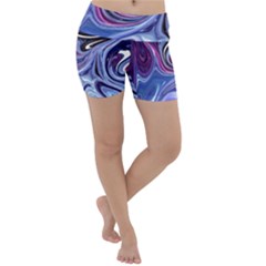 Galaxy Lightweight Velour Yoga Shorts by Sparkle