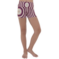 Strips Hole Kids  Lightweight Velour Yoga Shorts by Sparkle