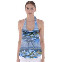 Floral Nature Babydoll Tankini Top by Sparkle