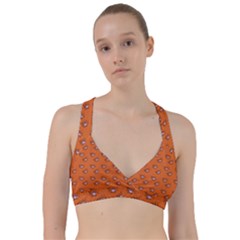 Zodiac Bat Pink Orange Sweetheart Sports Bra by snowwhitegirl